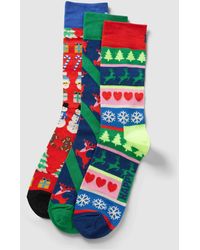 Happy Socks - Socken mit Motiv-Print Modell 'X-Mas Sweater' im 3er-Pack - Lyst