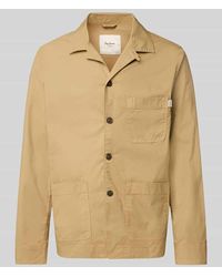 Pepe Jeans - Regular Fit Hemdjacke aus Baumwoll-Mix - Lyst