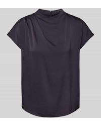 Comma, - Regular Fit Blusenshirt mit Raffungen - Lyst