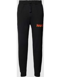 HUGO - Sweatpants Met Labeldetail - Lyst