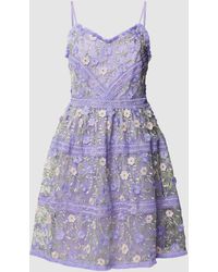 Y.A.S - Knielanges Kleid mit floraler Stickerei Modell 'Osca' - Lyst