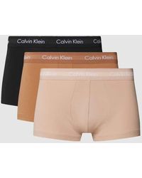 Calvin Klein - Trunks mit elastischem Logo-Bund im 3er-Pack Modell 'LOW RISE' - Lyst
