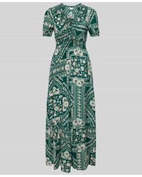 Apricot - Maxikleid aus Viskose im Allover-Look - Lyst