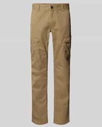 PME LEGEND - Slim Fit Cargobroek Met Logostitching - Lyst