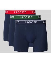 Lacoste - Boxershorts mit elastischem Label-Bund im 3er-Pack - Lyst