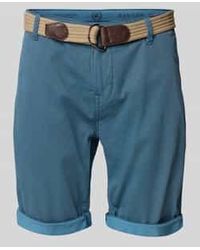 Lerros - Bermuda Met Riem En Achterzakken - Lyst
