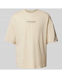 Alpha Industries - T-Shirt Mit Label-Print Modell 'Studio Edition' - Lyst