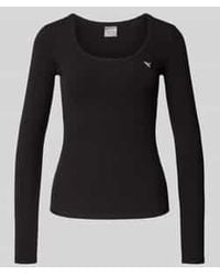 Guess - Shirt Met Lange Mouwen En Ronde Hals, Model 'Colette' - Lyst
