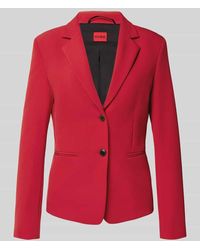 HUGO - Shaped Fit Blazer mit 2-Knopf-Verschluss 'AGONIA' - Lyst