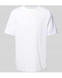 Ecoalf - T-Shirt mit geripptem Rundhalsausschnitt Modell 'LIMBEALF' - Lyst