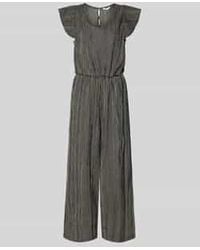 Tom Tailor - Relaxed Fit Jumpsuit Met Structuurmotief - Lyst