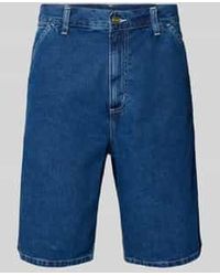 Carhartt - Korte Jeans Met Steekzakken, Model 'Simple Short' - Lyst