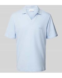 Calvin Klein - Regular Fit Poloshirt im unifarbenen Design - Lyst