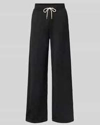 Guess - Wide Leg Stoffen Broek Met Structuurmotief, Model 'Peony' - Lyst