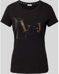 Liu Jo - T-shirt Met Labelprint En Ronde Hals - Lyst