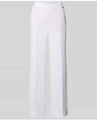 Marc Cain - Stoffen Broek Met Persplooien En Elastische Band - Lyst