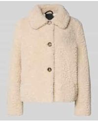 Fuchs & Schmitt - Regular Fit Jack Van Teddybont Met Platte Kraag - Lyst