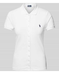Polo Ralph Lauren - Slim Fit Poloshirt mit durchgehender Knopfleiste - Lyst