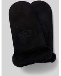 UGG - Handschuhe aus Lammleder mit Label-Stitching - Lyst
