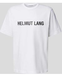Helmut Lang - T-Shirt mit Label-Print - Lyst