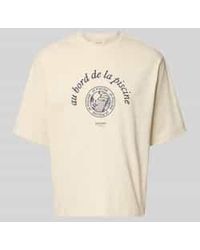 SELECTED - Relaxed Fit T-Shirt Van Puur Katoen Model 'Boxynorman Graphic' - Lyst