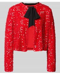 Marc Cain - Regular Fit Blazer mit Pailletten und Schluppe - Lyst