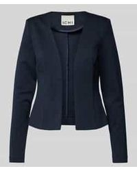 Ichi - Regular Fit Blazer Met Opengewerkte Voorkant, Model 'Kate' - Lyst