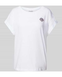 Rich & Royal - T-Shirt mit Strasssteinbesatz - Lyst