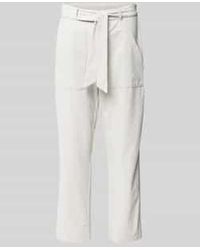 RAFFAELLO ROSSI - Straight Leg Stoffen Broek Met Verkort Model - Lyst