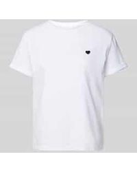 Opus - T-shirt Met Motiefstitching - Lyst