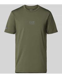EA7 - T-Shirt mit Label-Detail - Lyst