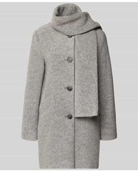 Fuchs & Schmitt - Mantel mit Woll-Anteil und Schal-Detail - Lyst
