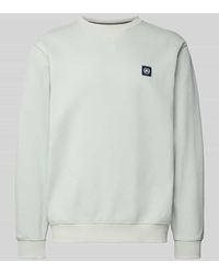 Lerros - Sweatshirt mit Rundhalsausschnitt und Label-Patch - Lyst