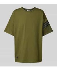 adidas Originals - T-Shirt Met Ronde Hals En Labelstitching - Lyst