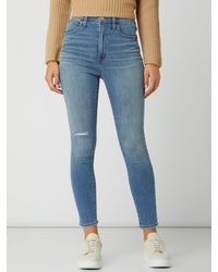 Madewell Slim Fit Jeans Met Stretch, Model 'keele' - Blauw