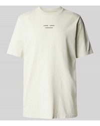 Samsøe & Samsøe - T-Shirt Mit Label-Print Modell 'Marcus' - Lyst