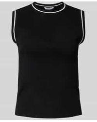 ZABAIONE - Tanktop Met Ribboorden - Lyst
