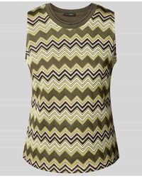 Comma, - Stricktop mit Lochmuster - Lyst