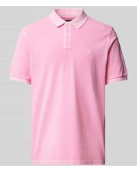 Marc O' Polo - Regular Fit Poloshirt Aus Reiner Baumwolle Mit Logo-Stitching - Lyst