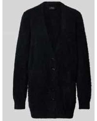 Marc Cain - Gebreid Jack Met V-Hals En Knoopsluiting - Lyst