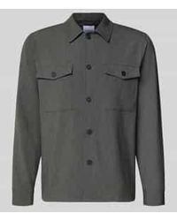 Lindbergh - Overhemdjack Met Knoopsluiting - Lyst