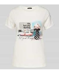 MORE&MORE - T-shirt Met Motief- En Statementprint - Lyst