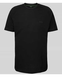 BOSS - T-Shirt mit Label-Print - Lyst