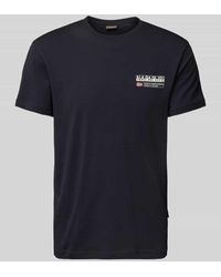 Napapijri - T-Shirt mit Label-Print Modell 'KASBA' - Lyst
