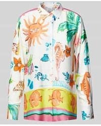 Emily Van Den Bergh - Regular Fit Blouse Met Doorknoopsluiting - Lyst