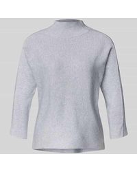 Comma, - Strickpullover mit Stehkragen und 3/4-Arm - Lyst