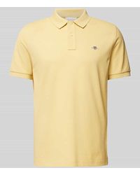 GANT - Regular Fit Poloshirt mit Label-Stitching Modell 'SHIELD' - Lyst