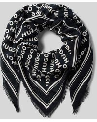 HUGO - Schal mit Logo-Muster Modell 'Alycia' - Lyst