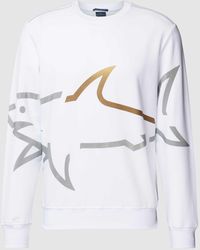 Paul & Shark - Sweatshirt mit Logo-Print - Lyst