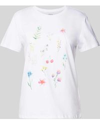 Jake*s - T-Shirt mit floralem Print - Lyst